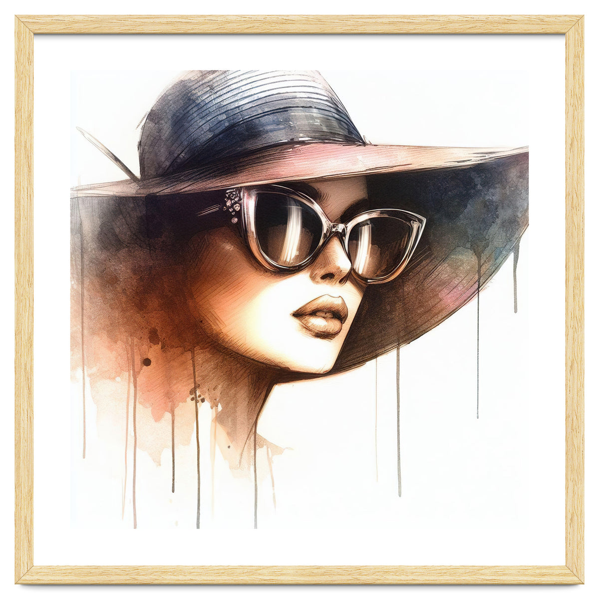 Watercolor Elegant Woman #2