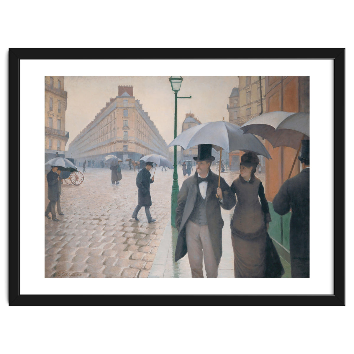 Gustave Caillebotte: Rue de Paris, temps de pluie - Paris Street in Rainy Weather, 1877.