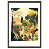 Pastel Garden, Botanical Nature Plants Jungle, Bohemian Eclectic Forest Illustration thumbnail