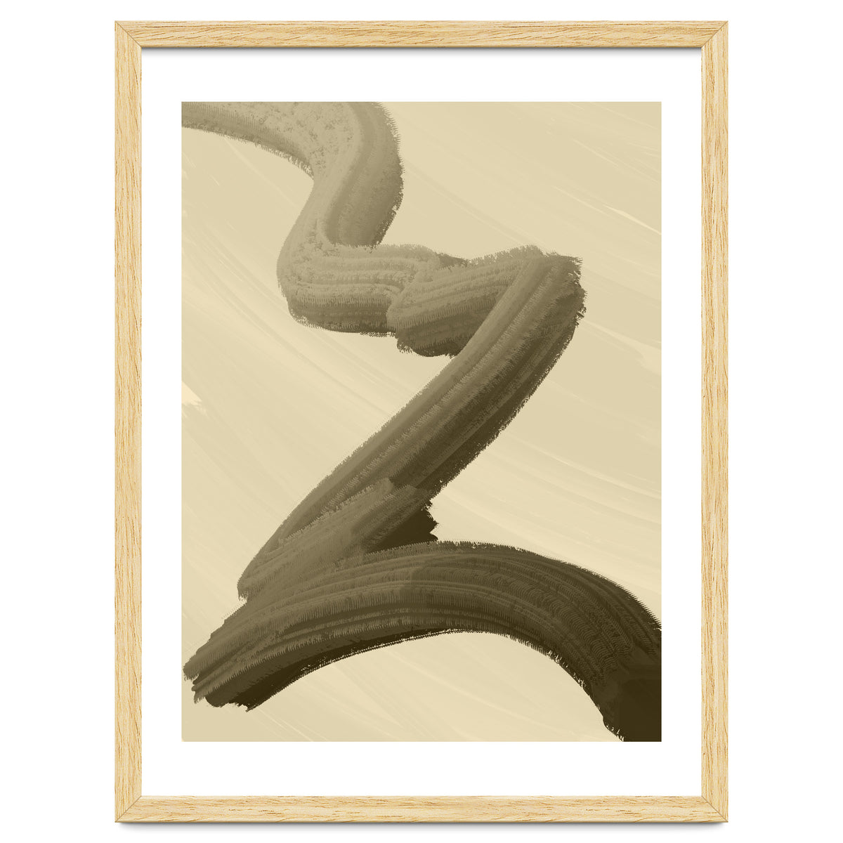 Brushstrokes in Sepia