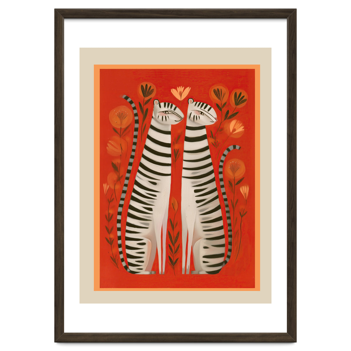 Striped Cat Pair
