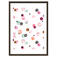 Polka Dots Watercolor Minimal Pink