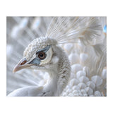 Close-up of a White Peacock (Print Only) thumbnail