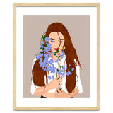 The Becoming, Nature Plants Bohemian Woman, Botanical Modern Mindful Self Care Self Love Positivity thumbnail