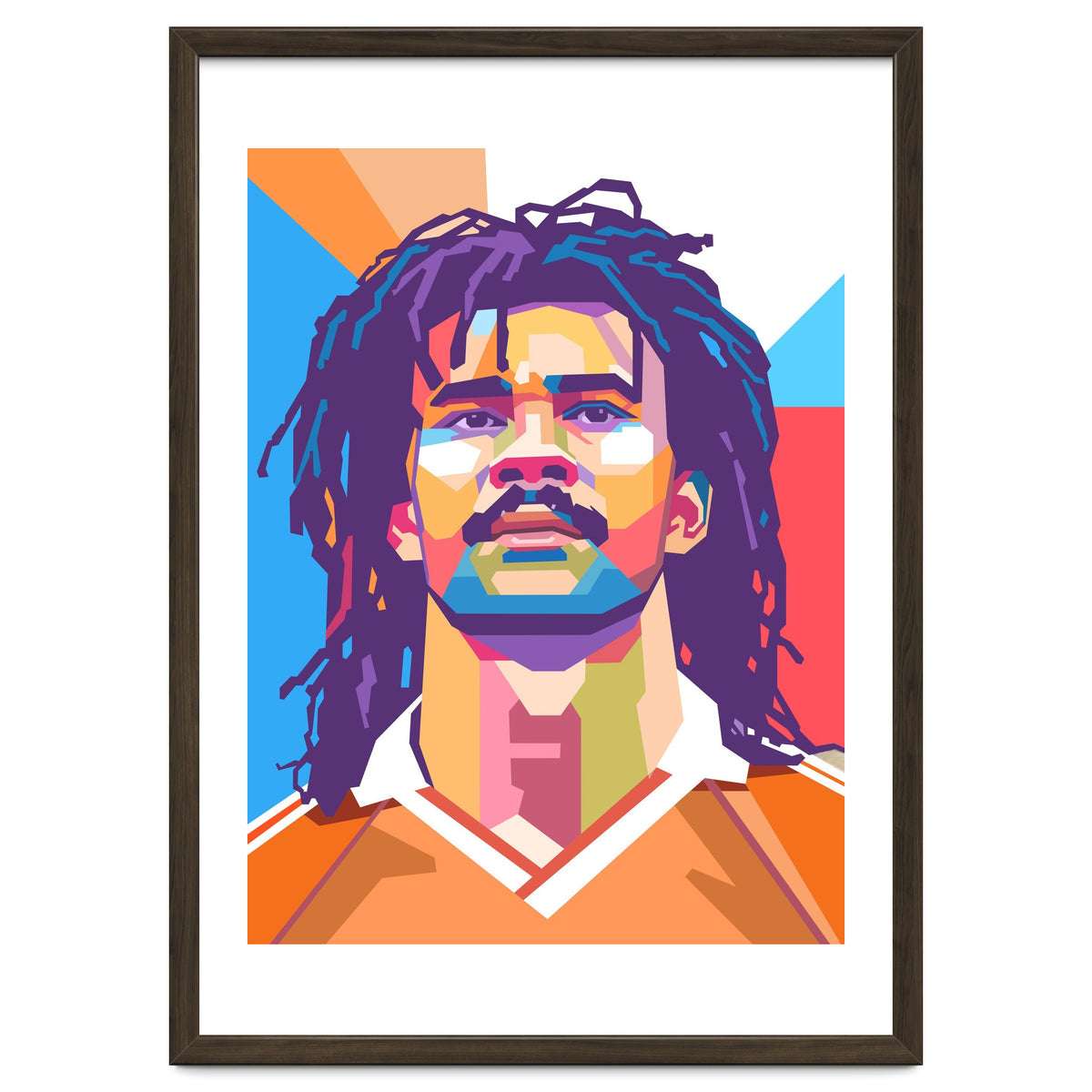 Ruud Gullit pop art portrait