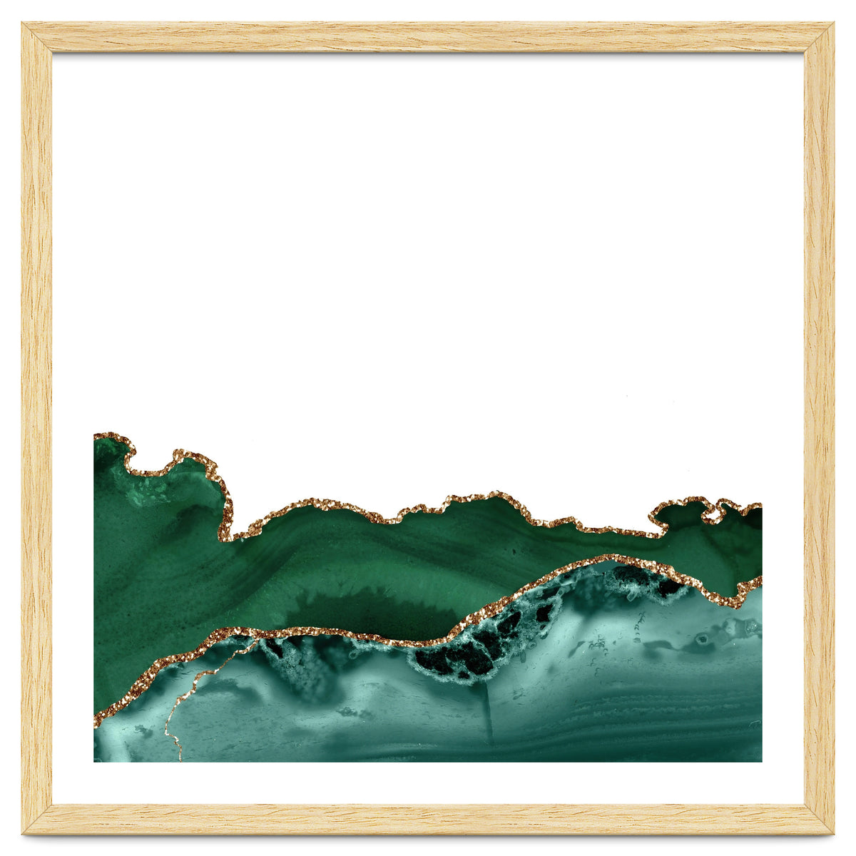 Emerald & Gold Agate Texture 12