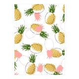 Pineapples & Pine Cones, Eclectic Tropical Nature Illustration, Quirky Fun Fruit Food Graphic Design (Print Only) thumbnail