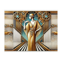 Gatsby Woman Art Deco Scene (Print Only)