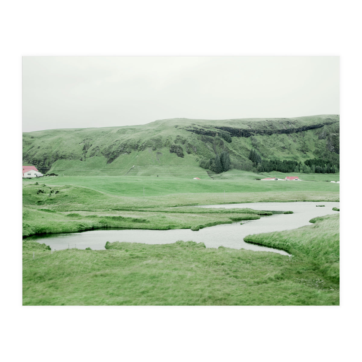 Pond and house in the middle of nowhere - Iceland  (Print Only)