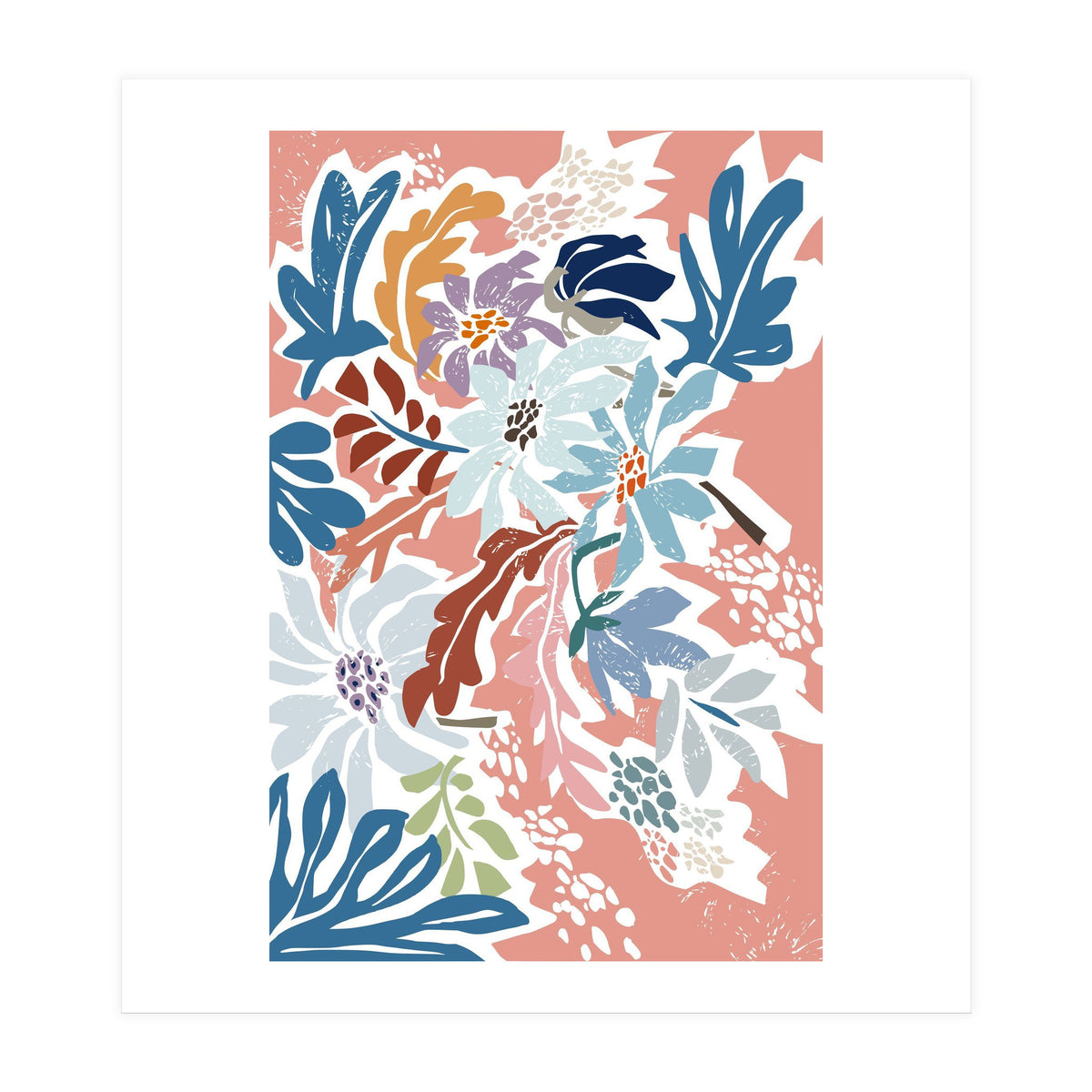 Cosmopolitan Flowers Peachy (Print Only)