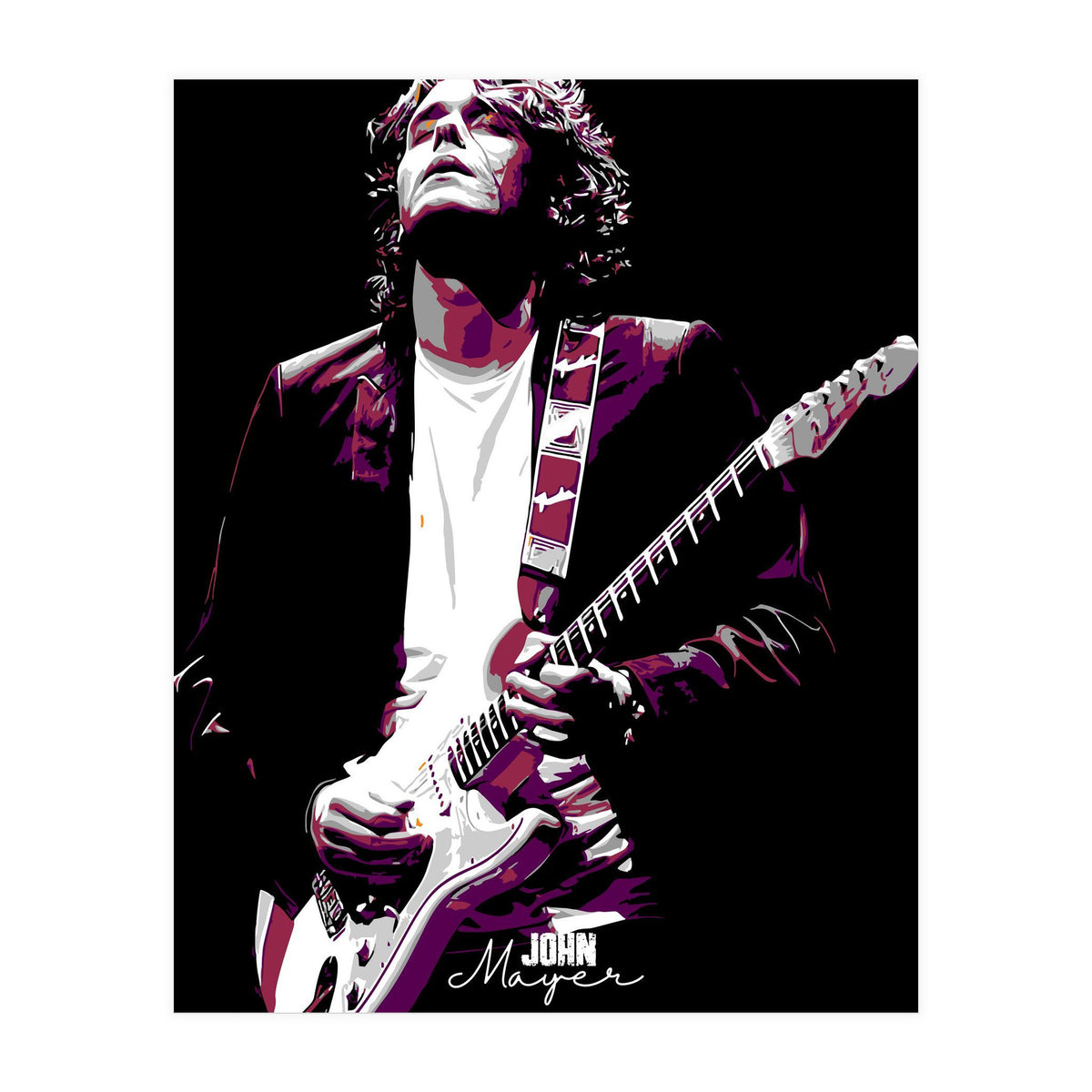 John Mayer American Guitarist Legend (Print Only)