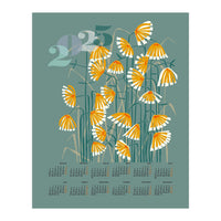 calendar 2025  linocut meadow green (Print Only)