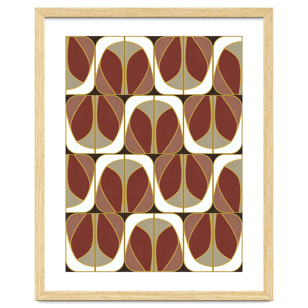 Umber Deco Mixed Tiles