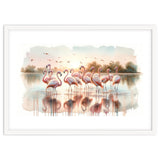 Serene Flamingo Sunrise thumbnail