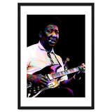 Muddy Waters American Blues Singer Legend Colorful Art thumbnail