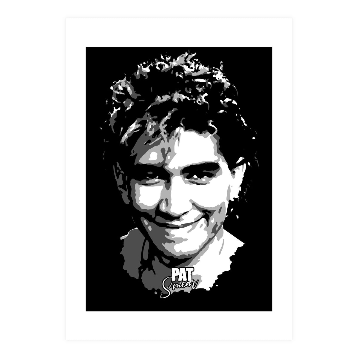 Pat Smear American Musician Legend in Grayscale (Print Only)
