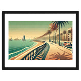 Vintage Coastal Promenade Poster thumbnail
