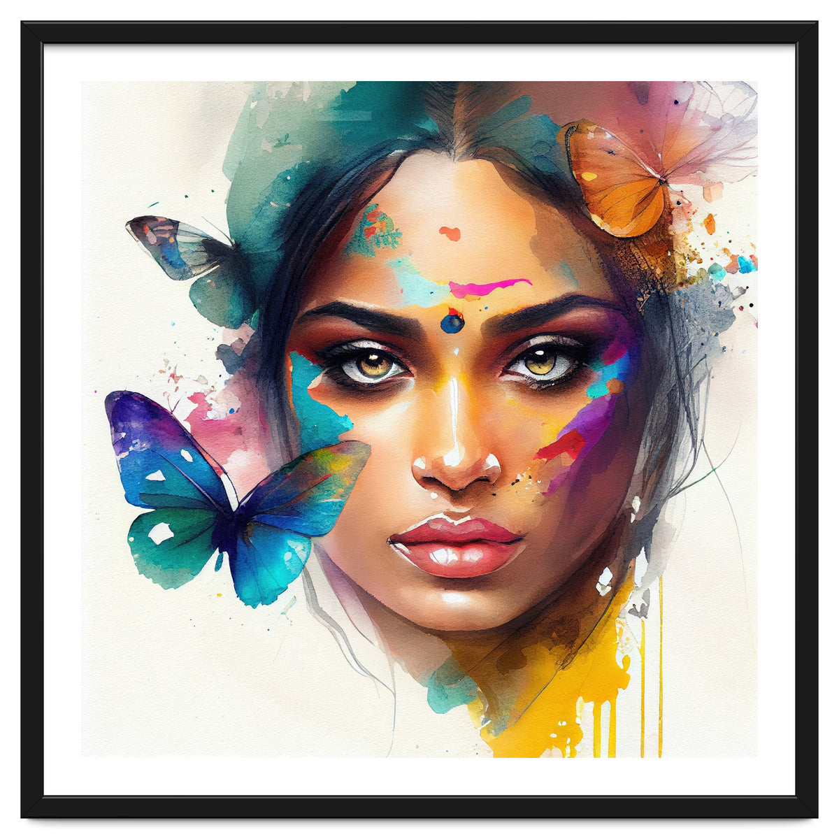 Holi Glow Hindu Portrait