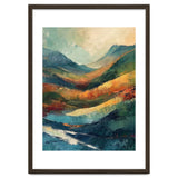 Textured Impasto Mountain Valley Landscape thumbnail