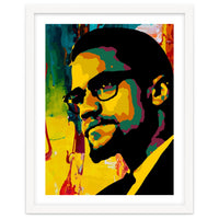 Malcolm X Colorful Abstract Art