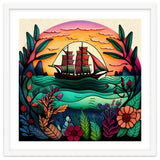 Folk Sunset Sailing Ship thumbnail