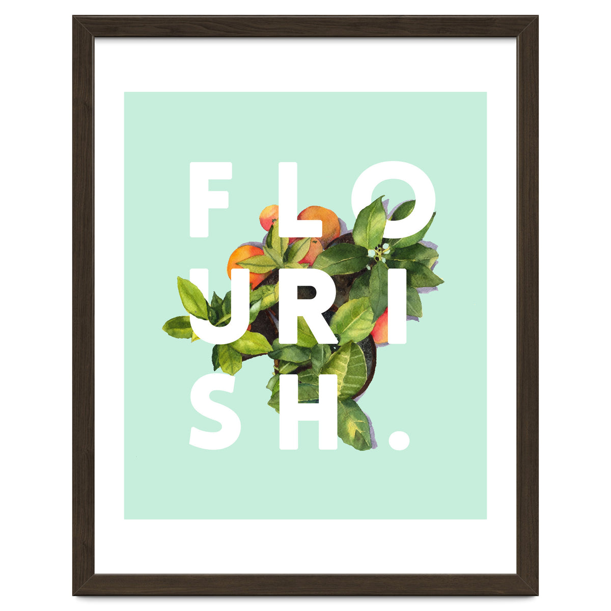 Flourish #society6 #buyart #typography #artprint