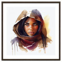 Watercolor Tuareg Woman #3