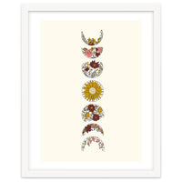Floral Phases Of The Moon