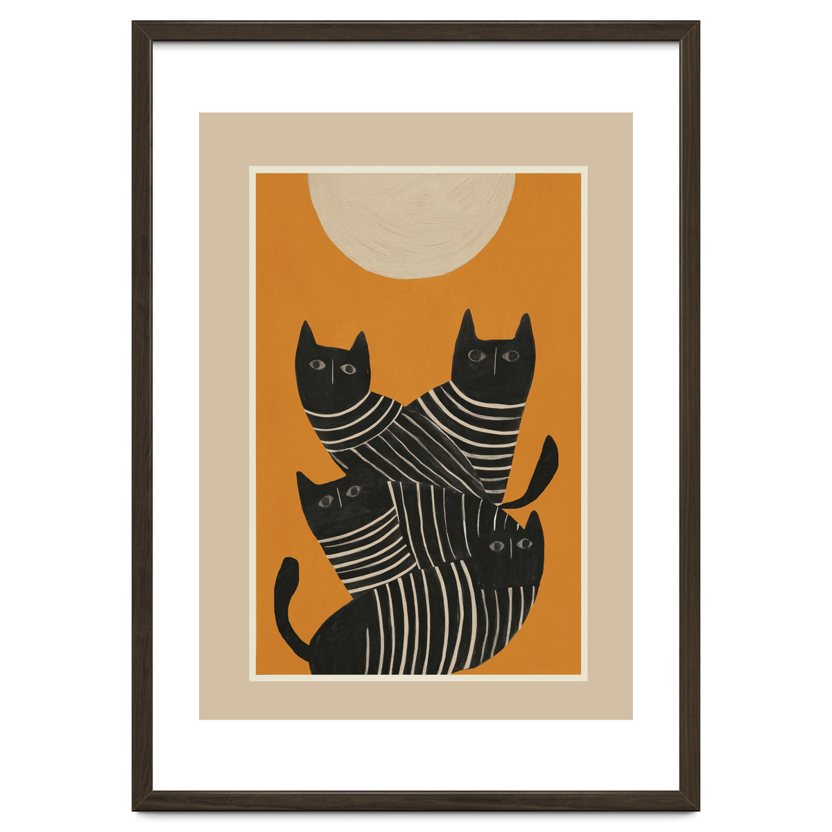 Abstract Black Cats