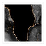 Black & Gold Agate Texture 03 (Print Only) thumbnail