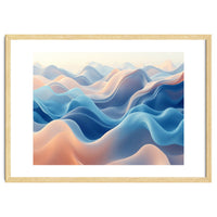 Ethereal Fluid Waves Abstract Art