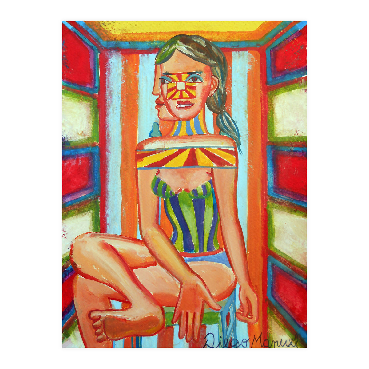 Mujer En La Silla 10 (Print Only)