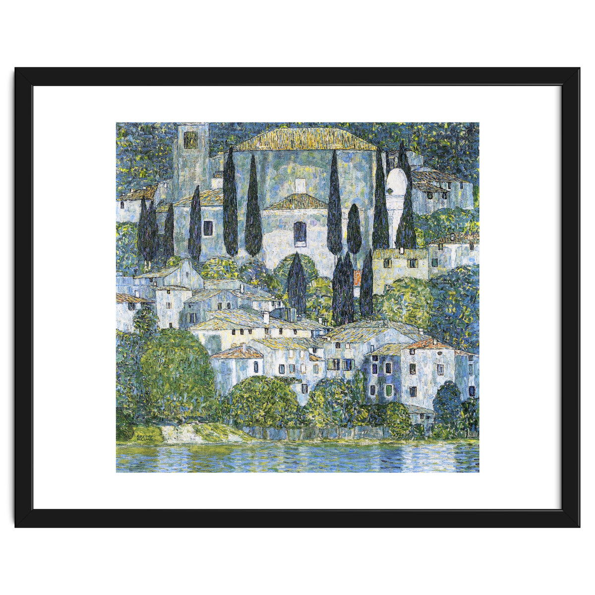 Gustav Klimt – Kirche in Cassone (1913) | Vibrant Landscape Masterpiece Art Print