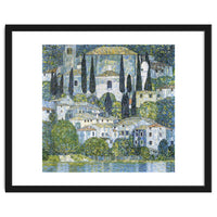 Gustav Klimt – Kirche in Cassone (1913) | Vibrant Landscape Masterpiece Art Print