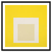 JOSEF ALBERS - HOMAGE TO THE SQUARE YELLOW WHITE