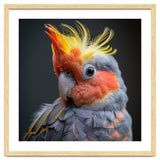 Cute Cockatoo Bird Portrait Colorful Crest thumbnail