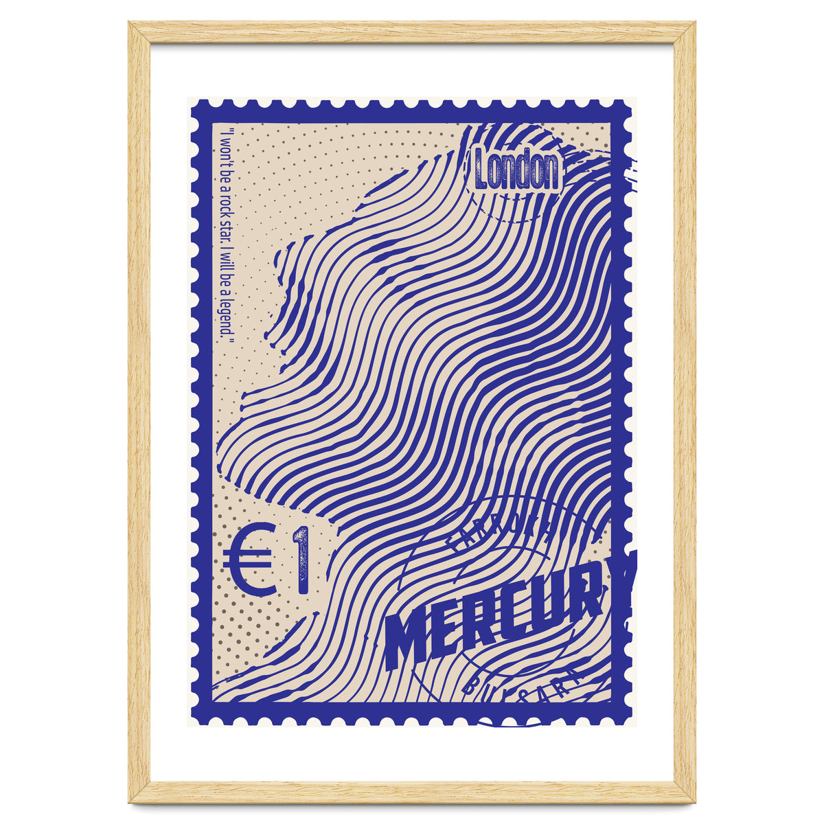 Freddie Mercury Stamps Art