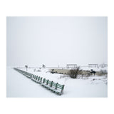 No people on a bench in the snowy winter (Print Only) thumbnail