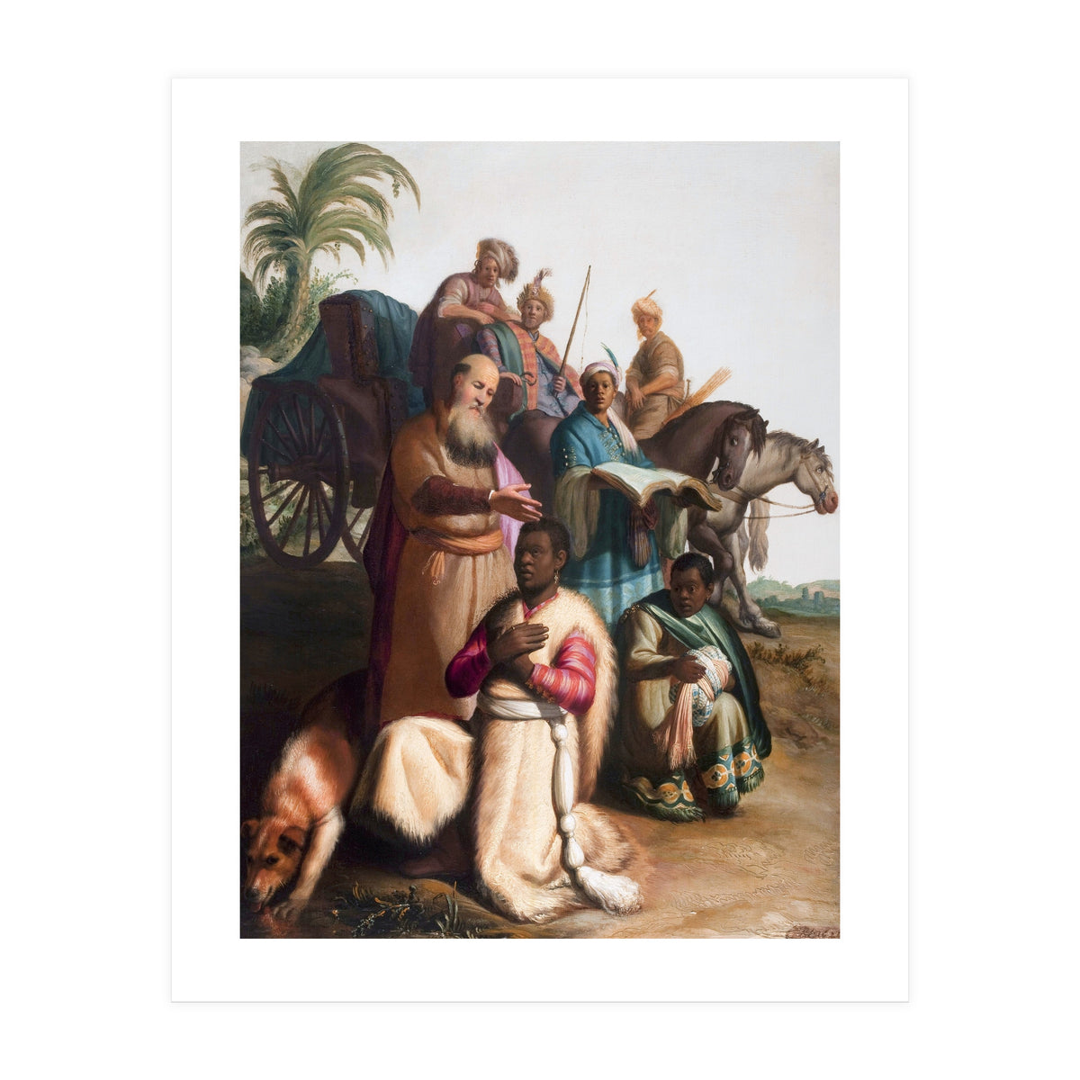 Rembrandt – The Baptism of the Eunuch (1626) (Print Only)