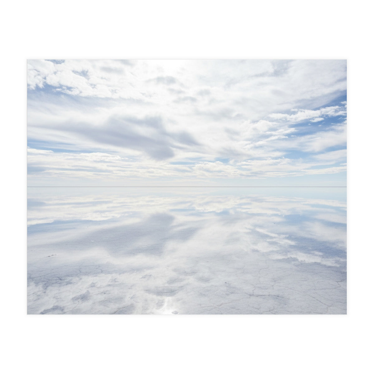 Infinite Horizon: Mirror Reflections on the Salt Flats (Print Only)