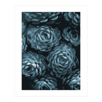 Succulent Plant Blue Ii (Print Only)