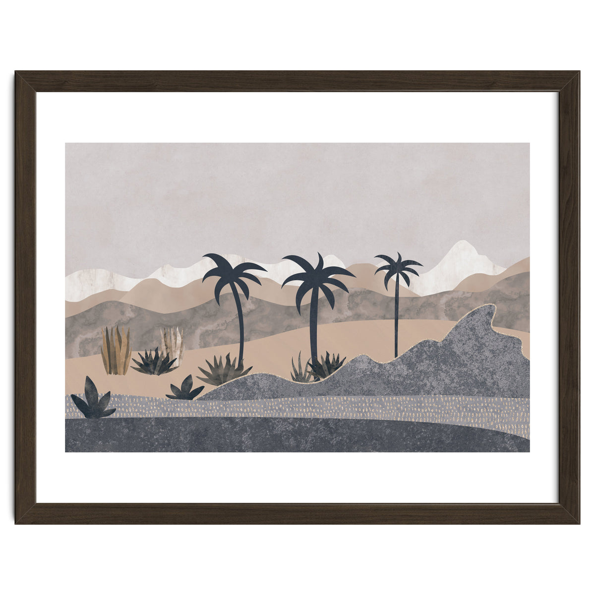 Abstract Landscape Palm Oasis