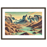 Vintage Chile, Torres Del Paine Poster thumbnail