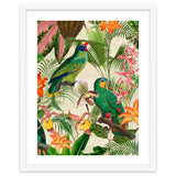 Parrots in tropical Jungle thumbnail