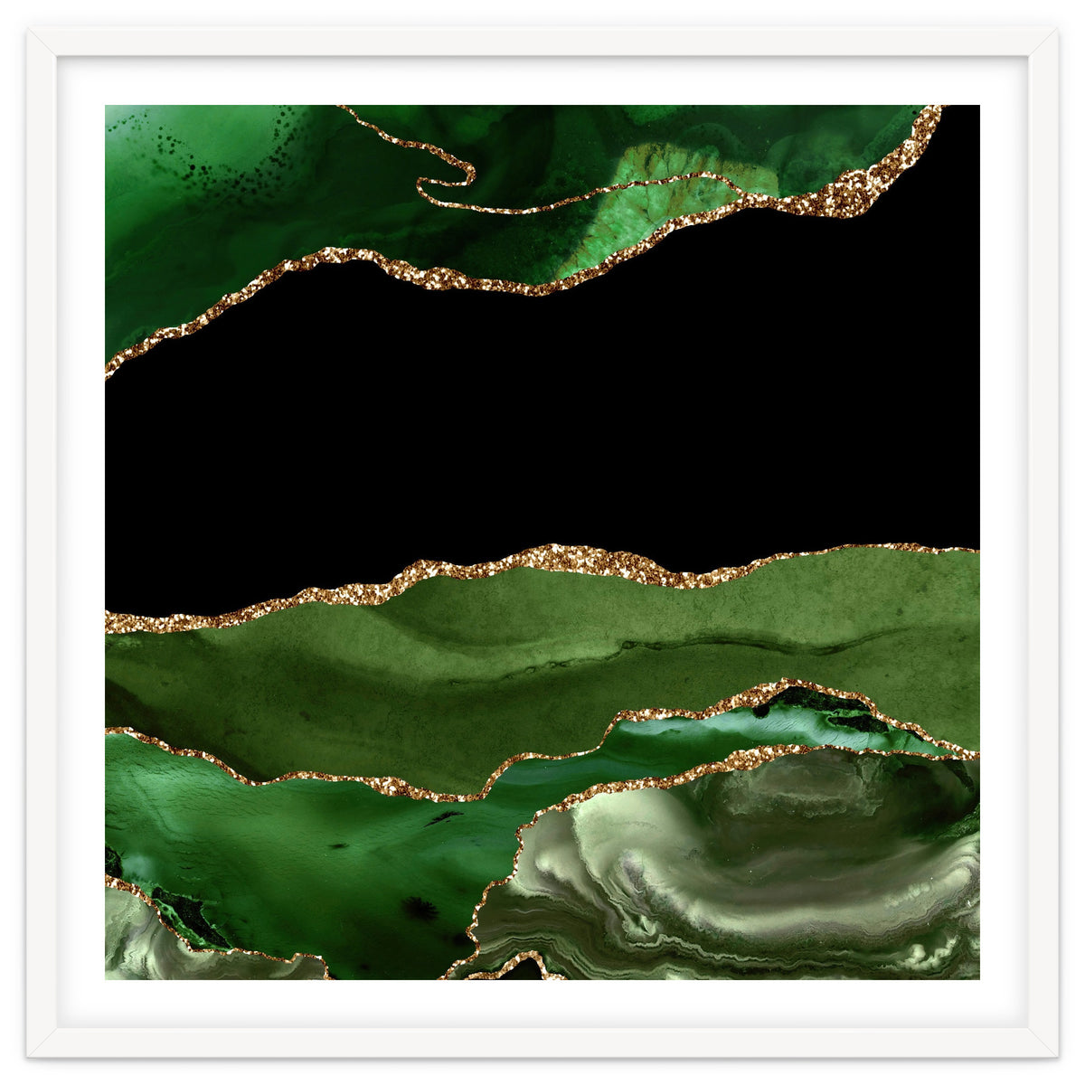 Green & Gold Agate Texture 16
