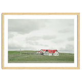 Red roof house on the green hill - Iceland thumbnail