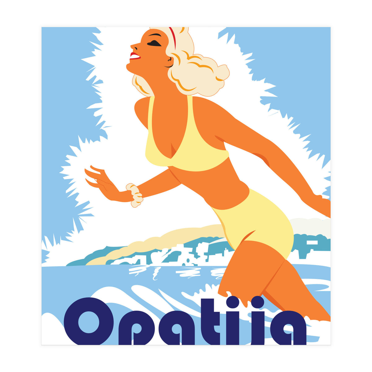 Opatia, Swimming Girl (Print Only)