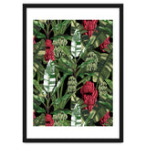 Banano Leaves Dark Jungle Red thumbnail