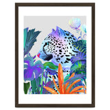 Holographic Leopard, Tropical Jungle Eclectic Nature, Colorful Botanical Wildlife, Boho Contemporary Animals, Tiger Cheetah Cat Maximalism thumbnail