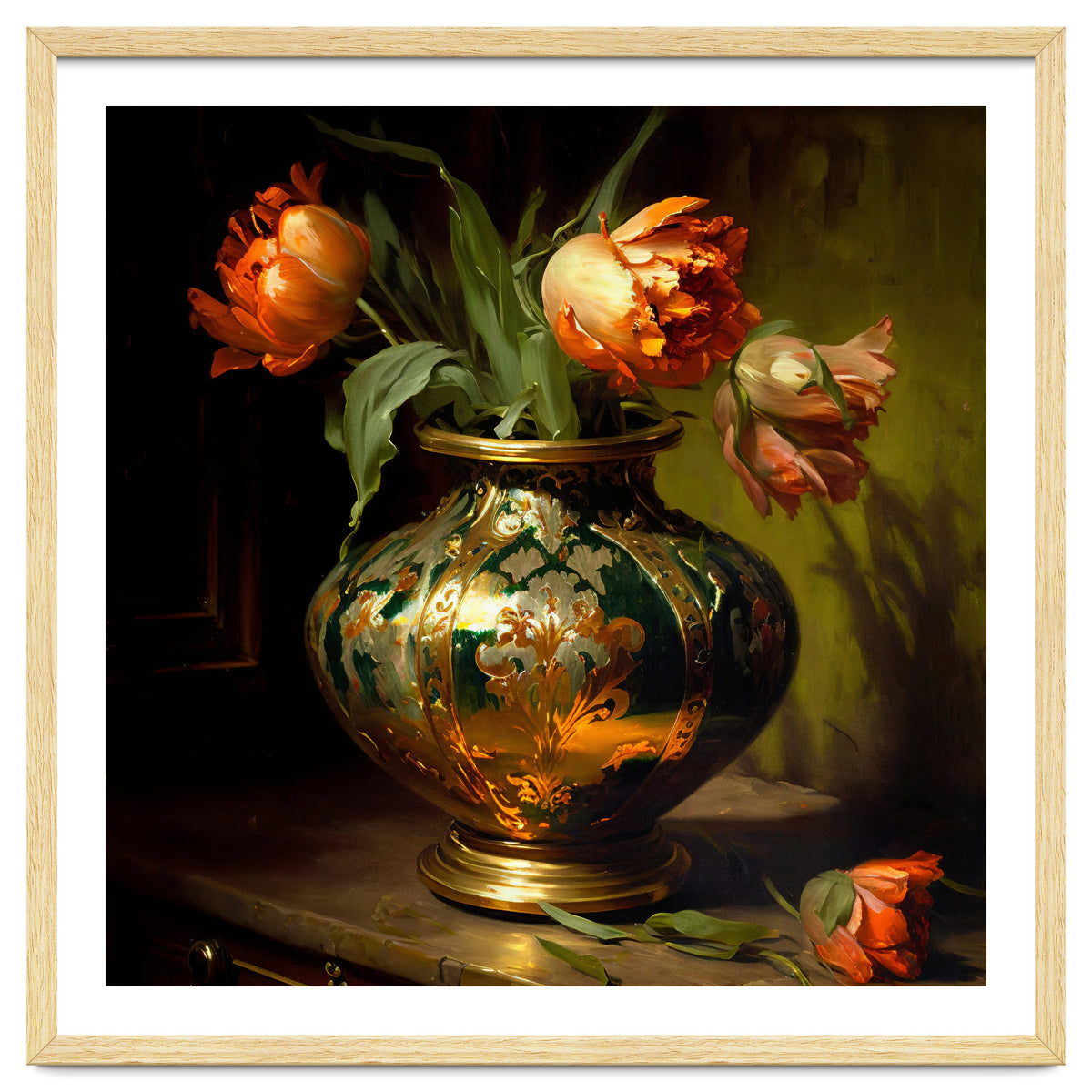 Orange Parrot Tulips